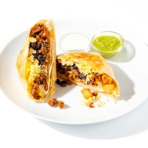 Mission-Style Breakfast Chorizo & Egg Burrito