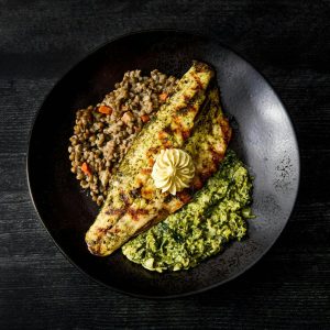 Scallion-Butter Grilled Branzino