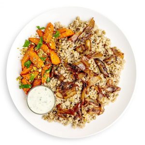 Quinoa and Caramelized Onion Mujaddara